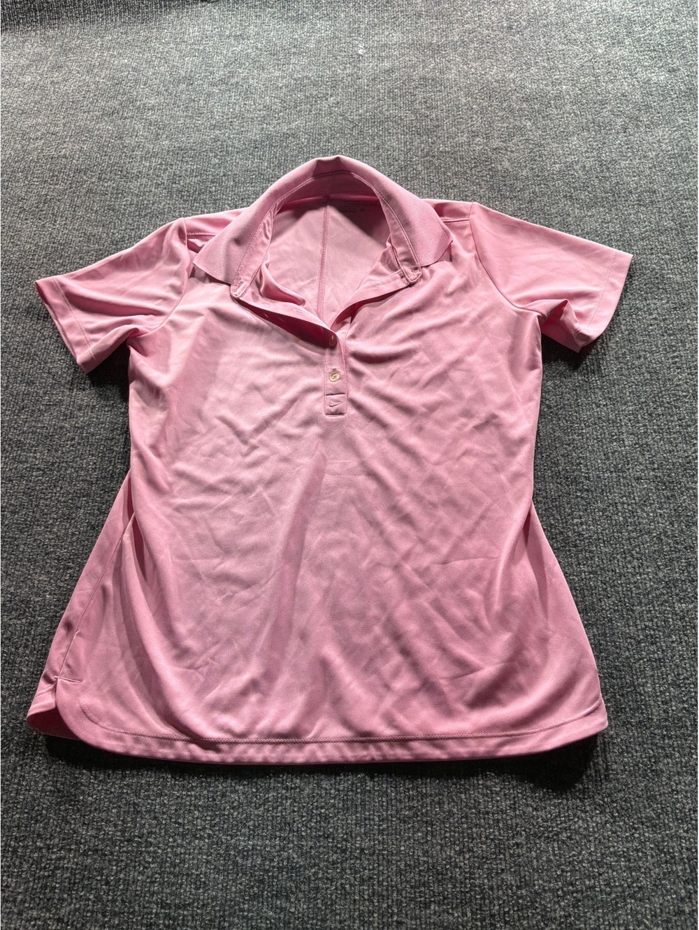 Nike Golf Tour Performance Pink Dri-Fit Polo Shirt Medium